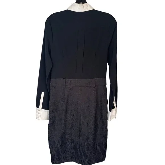 2/$30 Altuzarra Size 4 Black & White Long-Sleeve Dress - Picture 10 of 16